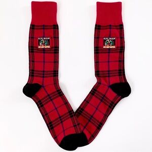 NEW Ralph Lauren long embroidered plaid ski club